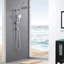Pomme de douche avec système de douche à main avec pomme de douche à pluie 10 po-129237773
