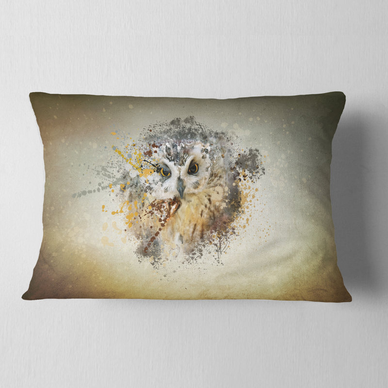 Coussin lombaire hibou animal large offrir