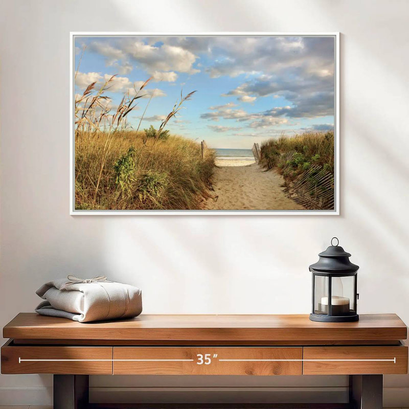 Long Island Aulelei, Cadre flottant doré, 25 po x 17 po