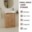 Meuble-lavabo autoportant de 23 po avec lavabo et portes à fermeture douce-1175571239