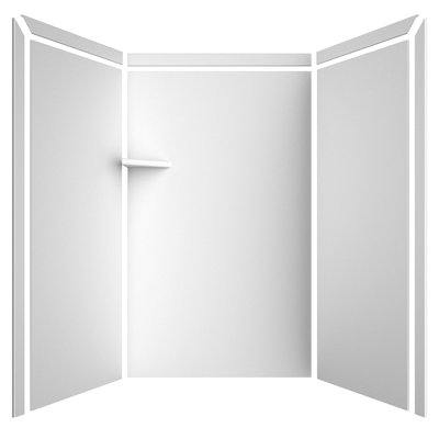 Huître à 3 panneaux FlexStone Elegance l 48 po x P 36 po x H 80 po