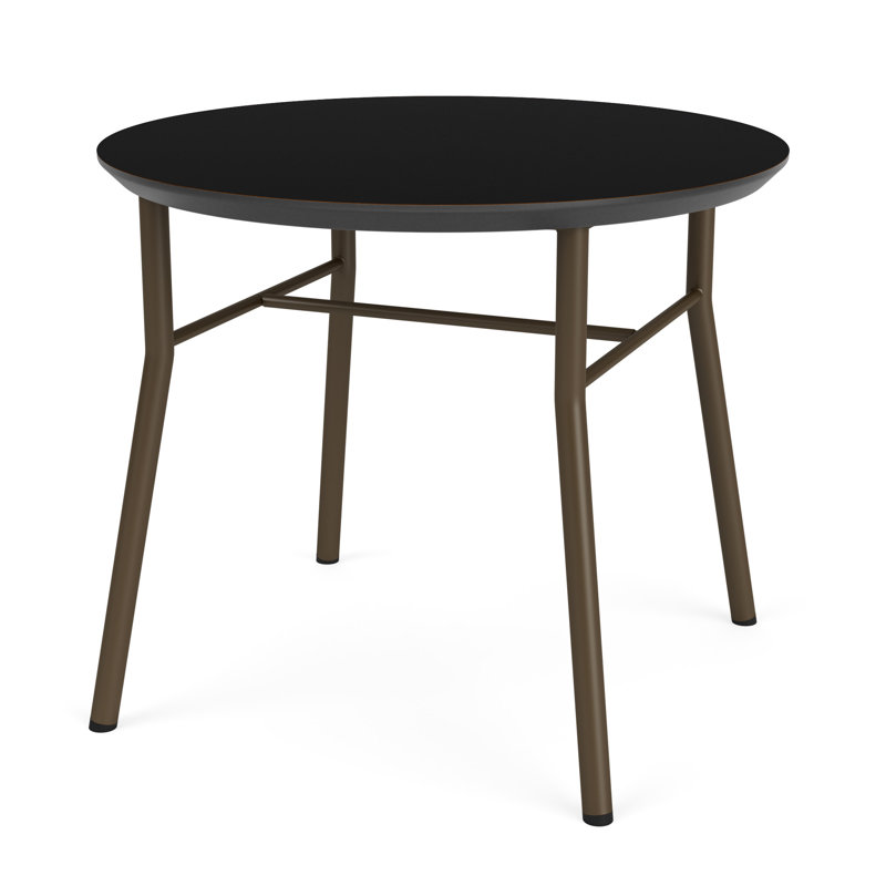 Table de bout ronde Chat Chat, Nuit noire, Bronze