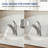 Single Hole Pull-Out Bathroom Faucet, 2-Function Sprayer Bathroom Sink Faucet with Drain Assembly-120089894