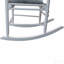 Chaise berçante en bois blanc, sans tapis-1739136782