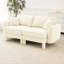 2 beige avec revêtement élégamment incurvé et respirant pour un système de ressorts en mousse dense et confortable à long terme-1941358199