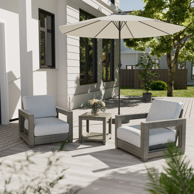 Marjani 275 - Person Patio Conversation Sets with Cushions