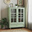 Buffet avec portes en verre doubles et tiroir-130066652