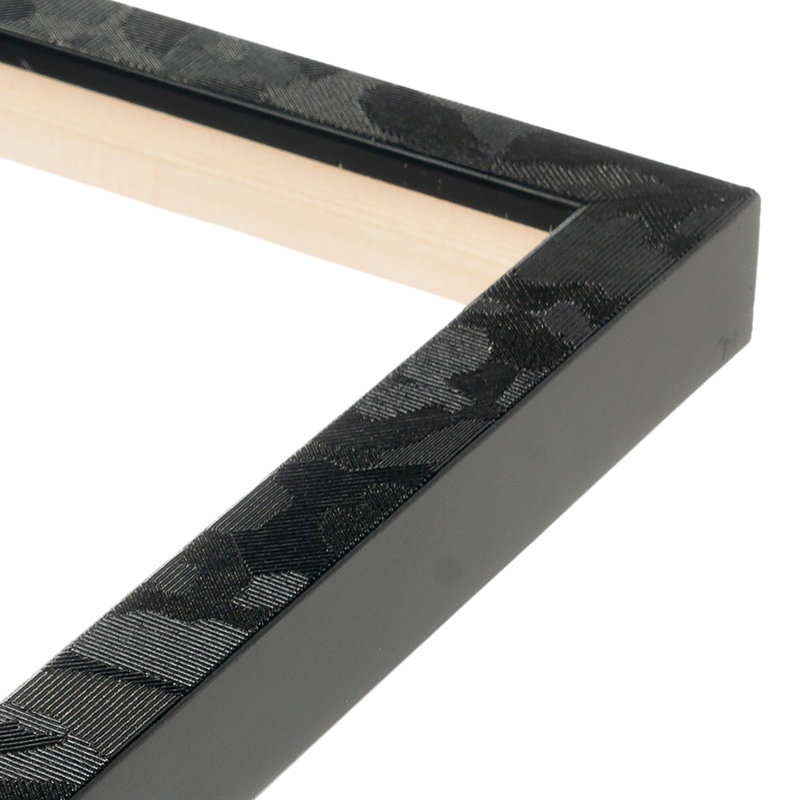 Cadre pour photo simple en bois embossé, 4 po x 6 po, Noir