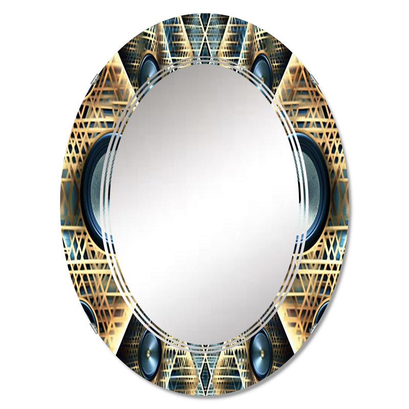 Chatelau - Miroir mural moderne ovale, 30 po x 20 po