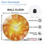 Horloge murale avec horloge murale en verre tourbillonnant avec tourbillon d'énergie 12 po