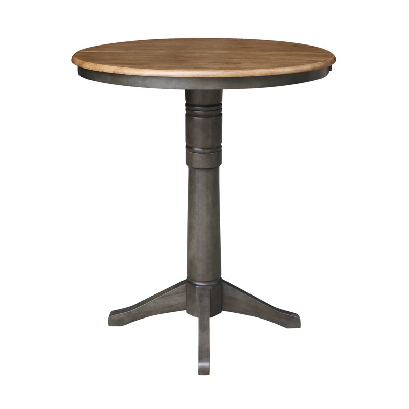 Table de salle à manger extensible Îleia, Hickory / charbon délavé