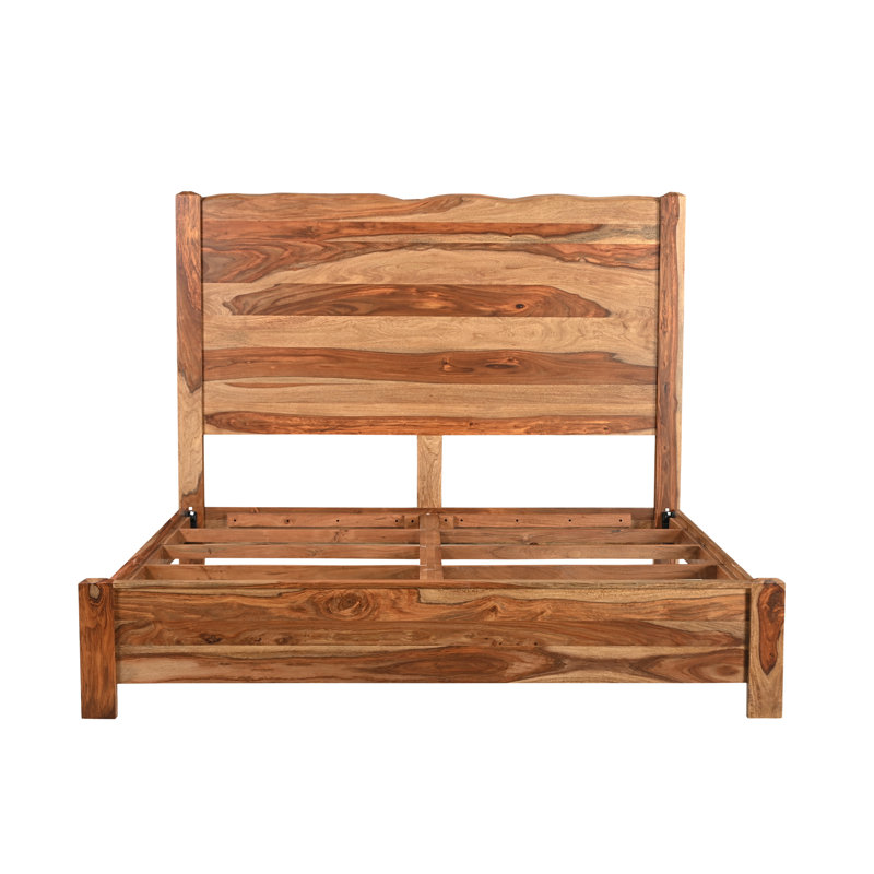 Chaliyah Solid Wood Standard Bed, King, Natural