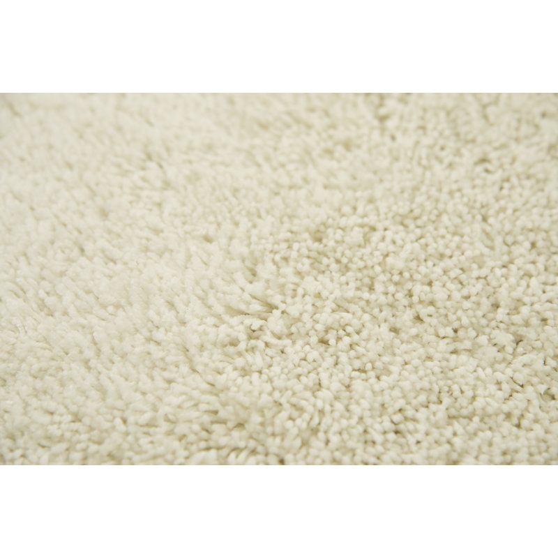 Tapis ivoire touffeté à la main Wensess, Rectangle 7 pi 6 po x 9 pi 6 po