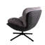 Fauteuil pivotant à 360 ° avec matériau double - chenille et similicuir, gris, ergonomique pour une utilisation prolongée, fauteuil en cuir, pivotant, petits espaces de vie confortables, construction-291672160