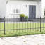 Clôture de jardin vidaXL 7 pièces gris 39,04 x 1,97 pi acier thermolaqué