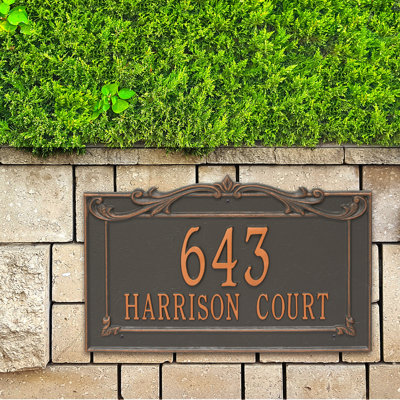 Signature Series 2-Line Wall Address Plaque
