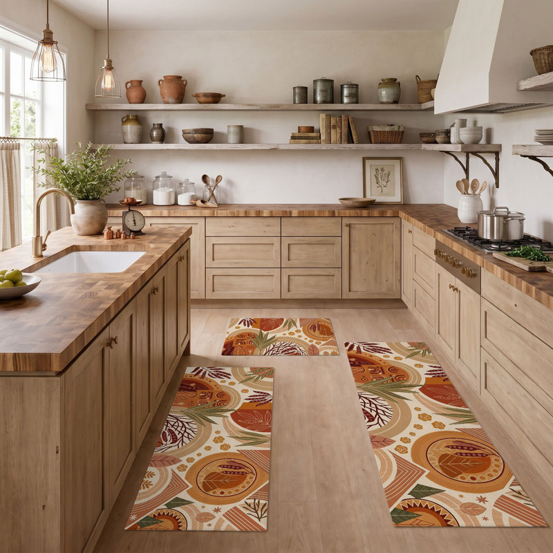 Tapis de cuisine lavables antidérapants Autumn Harvest