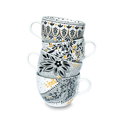 Sara Miller, Artisanne Noir - Mugs