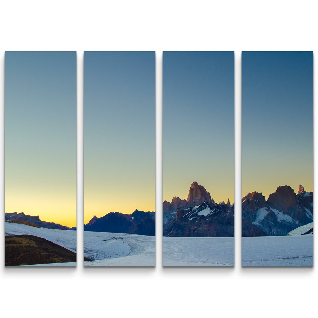 4-tlg. Leinwandbilder-Set Mount Fitz Roy im Sonnenaufgang - Anden