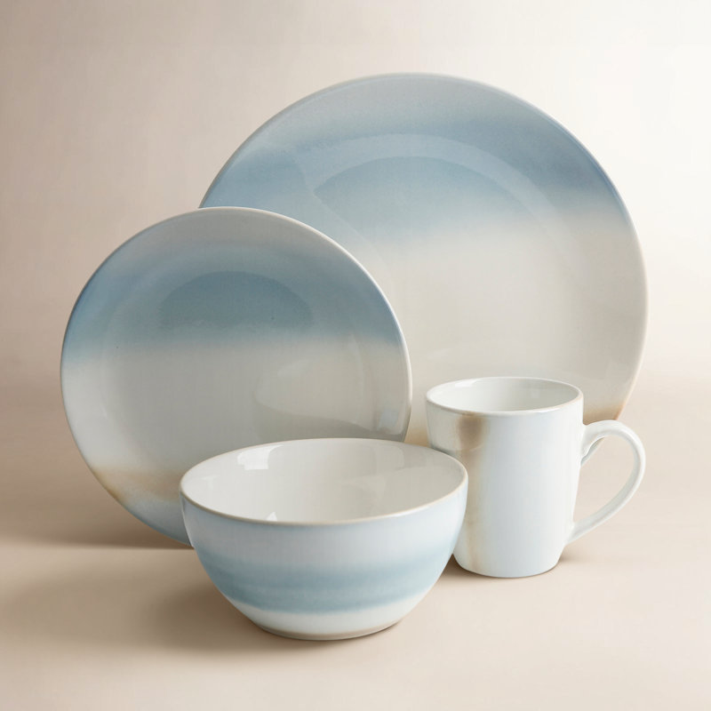 Burdick Piece Stoneware Dinnerware Set - Service for 4