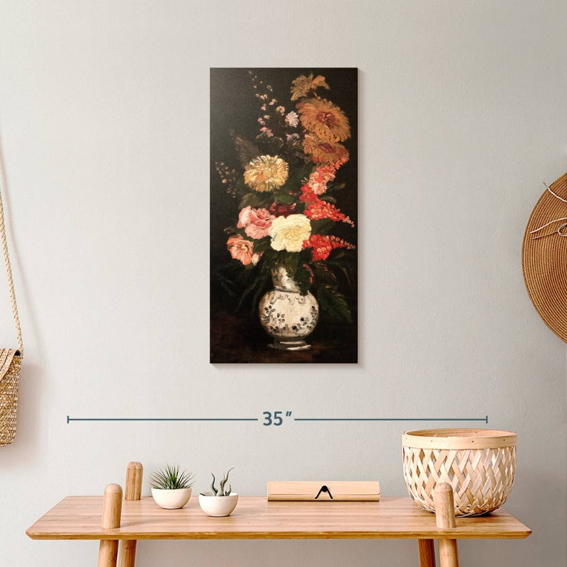 Vase de fleurs 1886, H 24 po x l 12 po