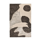 Hesperia 2x3 Hand Woven Wool Fabric Cedar Brown Pattern Rug