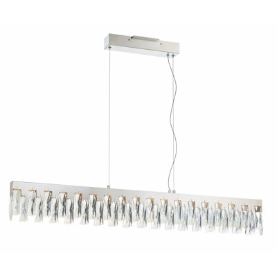 Luminaire suspendu chromé 1 lumière Curio