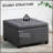 Vintage-Style Fabric Tufted Storage Ottoman With Flip Top, Metal Hinge, And Eucalyptus Wood Frame For Home Decor