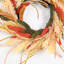 Couronne de 22 pouces artificielle rustique multicolore sardine Pampas herbe récolte d'automne pour la porte d'entrée de l'Action de grâce murale