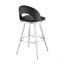Tabouret de comptoir pivotant en acier inoxydable brossé et similicuir noir-1464174069-1464174070-1464174074