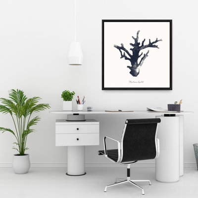 Toile marine bleue côtière | Décoration Montipora Digitata