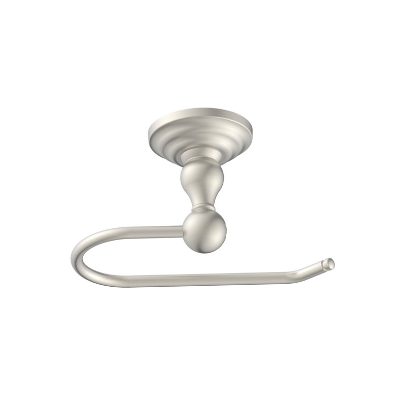 Brushed Nickel Wall Mounted Round Toilet Paper Holder