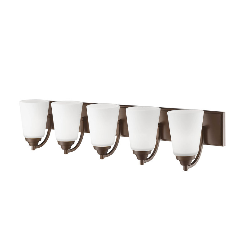 Huxley 5 - Light Dimmable Vanity Light, Rubbed Bronze