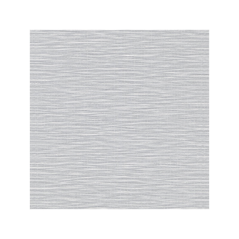 Eden Textured Weave 33' L x 21" W Wallpaper Roll, Gray