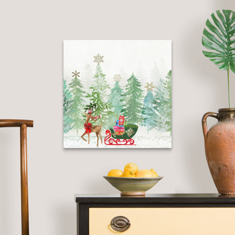 Holiday Greetings - reproduction d'art sur toile, Toile tendue, H 20 po x l 20 po x P 1,25 po