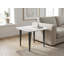 Table de bout en marbre de Carrare 24 "avec pieds en fer Milano