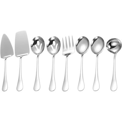 Stainless Steel Serving Utensils,8 Pcs Serving Set