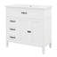 Ensemble de meuble-lavabo 36 po avec lavabo en céramique, armoire de salle de bain avec 2 tiroirs et 2 portes, ensemble de meuble-lavabo simple avec cadre solide et panneau de fibres à densité moyenne-1497688306
