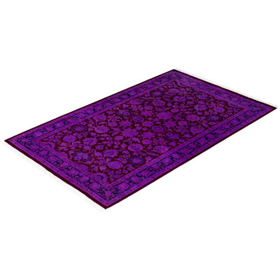 Huckstep One-of-a-Kind 3' 8" X 5' 3" Wool Area Rug Purple