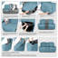 Housse pour causeuse inclinable avec console centrale 4 pièces Tiba-803388228