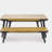 1 DINING TABLE+2 DINING BENCHES