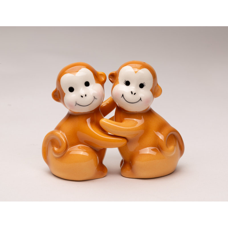 Ensemble salière et poivrière pour singe Cosmos cadeaux
