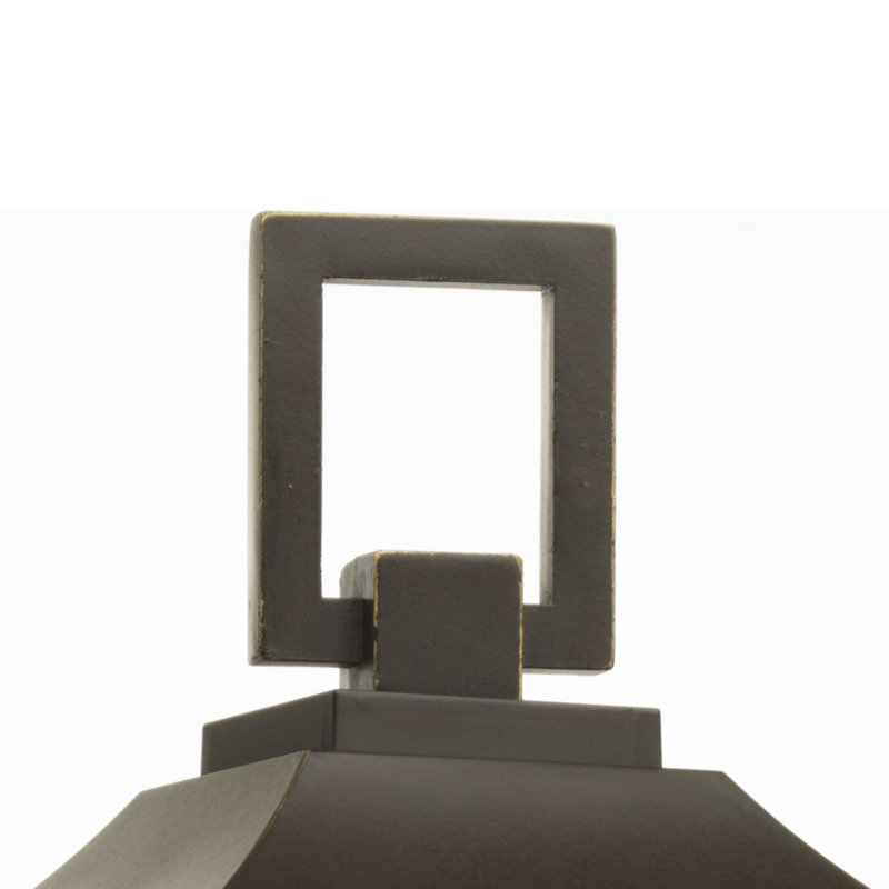 Tête de lanterne à 1 lumière H 26,88 po Husby, Bronze antique