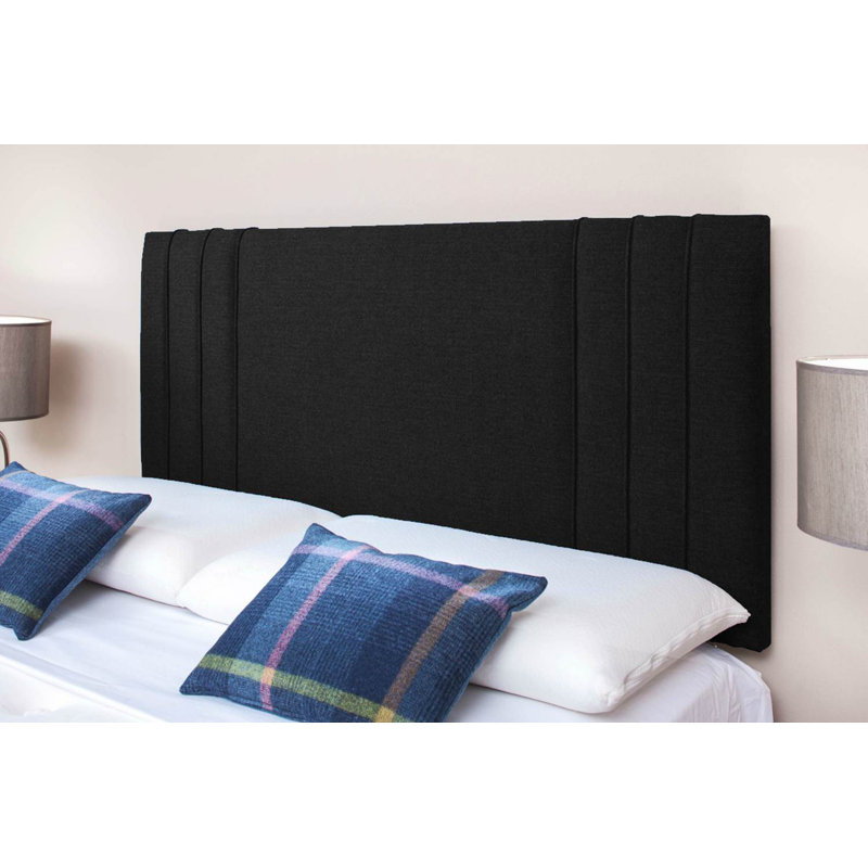 Erial Upholstered Headboard, Black, Single (3')