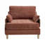 Chenille Upholstered Convertible Chair-244793581