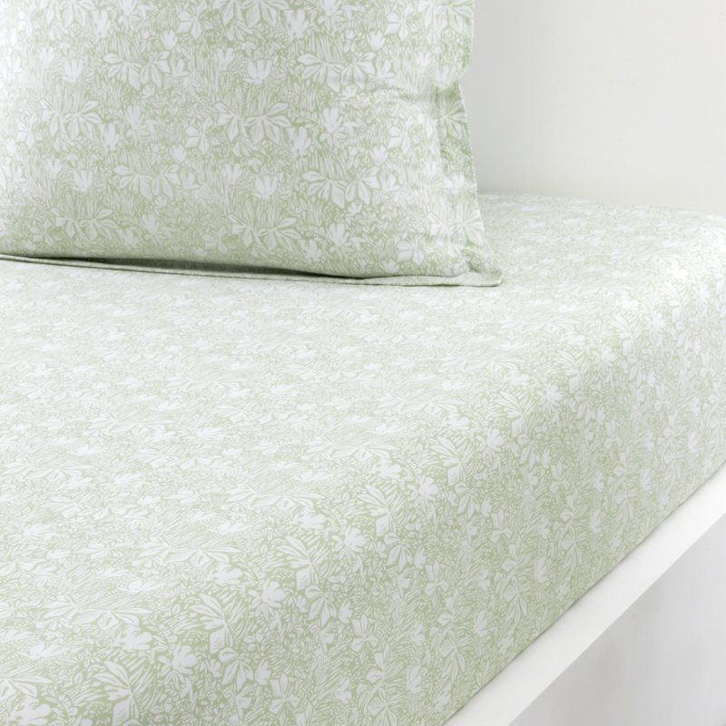 Capri Fitted Sheet, Amande, Queen Fitted Sheet