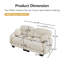 Compression Cozy Sofas Chenille 2 Seater Modern Modular Home Living Room
