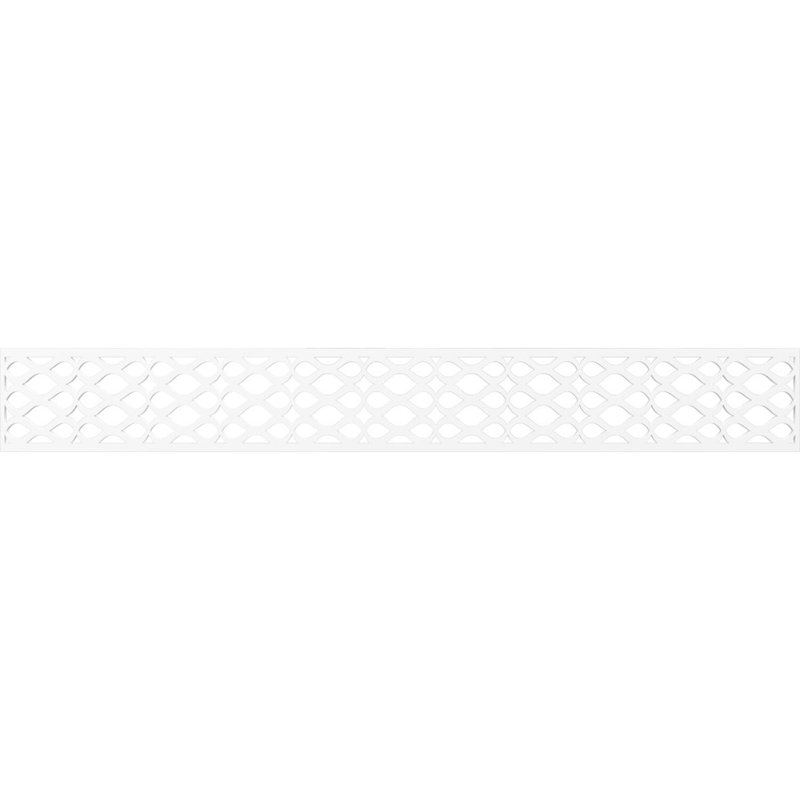 Moulure de panneau Somerset, H 6 po x l 46,5 po x P 0,375 po, PVC de qualité architecturale