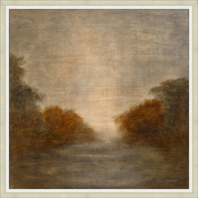 Ocre Marsh - Peinture encadrée sur papier