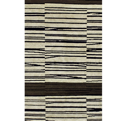 Wool Striped Area Rug